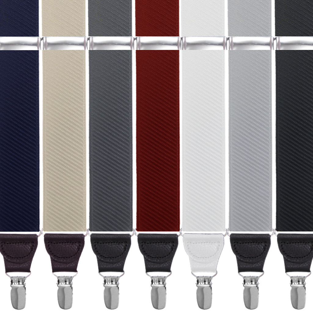 French Satin Twill Suspenders - Clip Questions & Answers